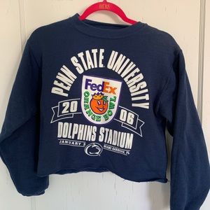 Vintage Penn State crop crewneck